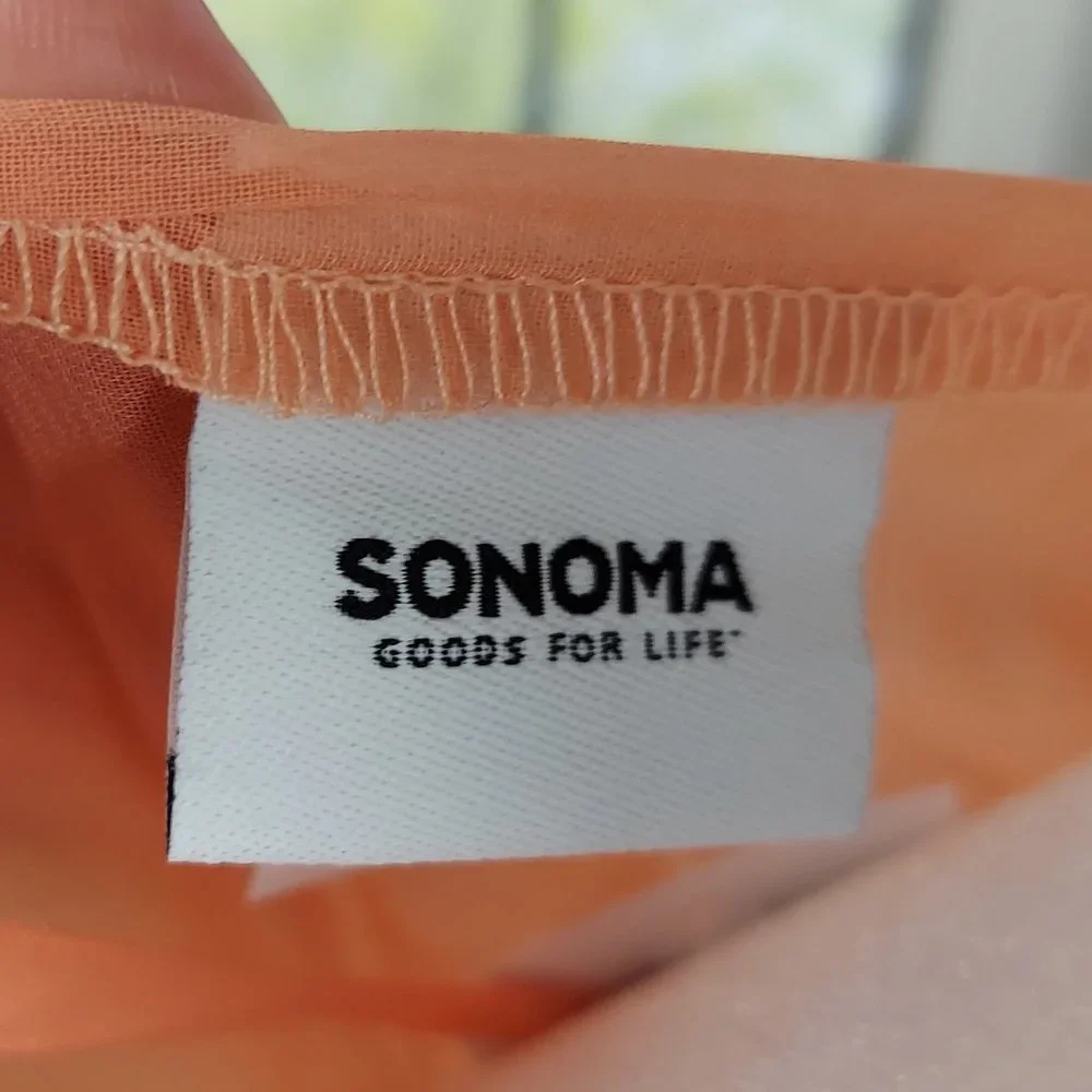NWT SONOMA OMBRE' BELTED KIMONO (OS / CORAL)